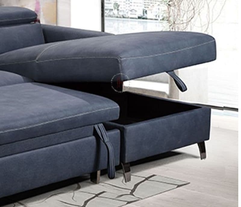 Image 3 for Indiana Customizable Sofa Cum Bed (Indigo Blue)