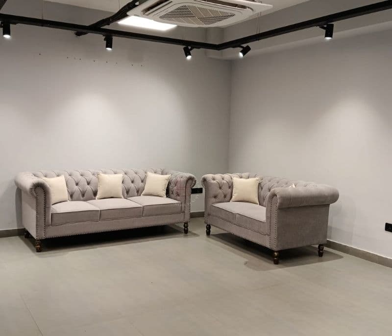 Image 2 for Alberton Classic Comfort Sofa 3+2 Seater Velvet Fabric (CP)