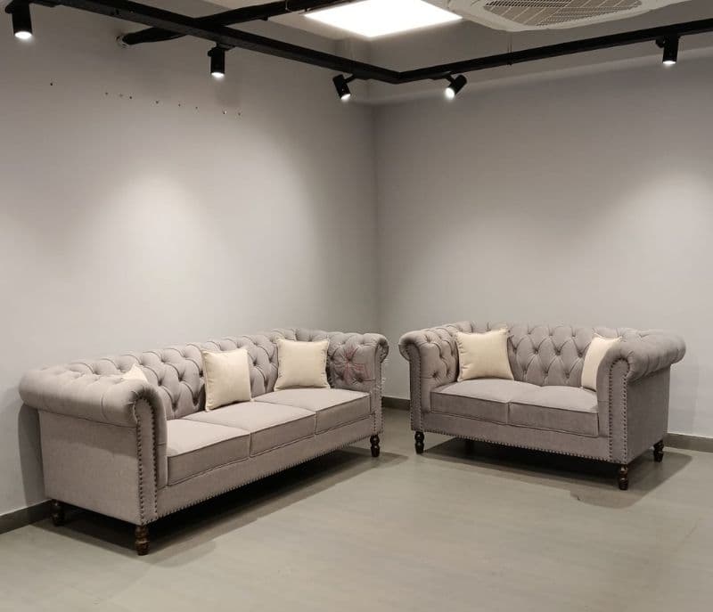 Image 3 for Alberton Classic Comfort Sofa 3+2 Seater Velvet Fabric (CP)