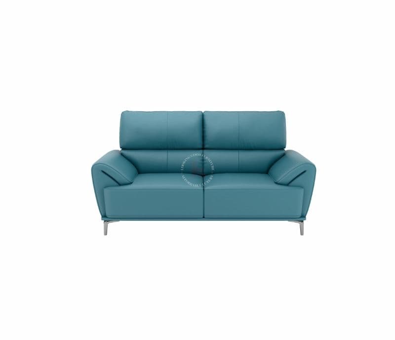 Image 8 for Florence Sleek Sofa 3+2 Seater Leatherette (Steel Blue) (HYD)
