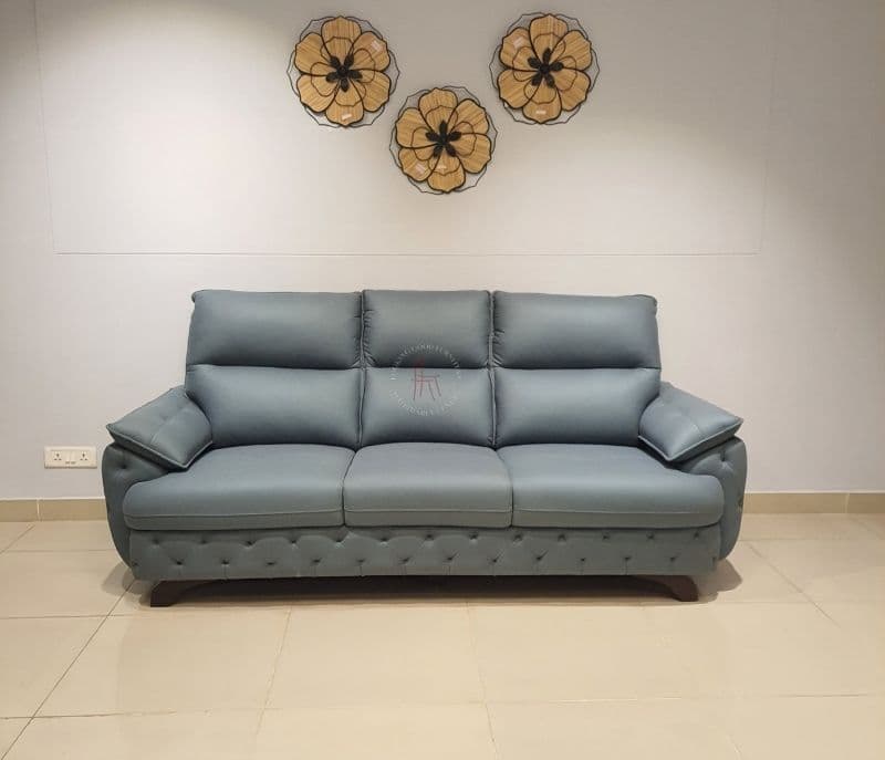 Image 3 for Rome Contemporary Sofa 3+2 Seater Suede Fabric (Grey)(EC)(SKN)(BS-BTM)(BSK)