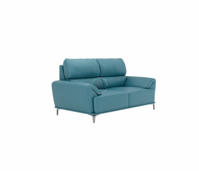 Image 7 for Florence Sleek Sofa 3+2 Seater Leatherette (Steel Blue) (HYD)