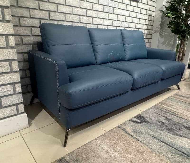 Image 3 for Paris Signature Sofa 3+2 Seater Leather Fabric