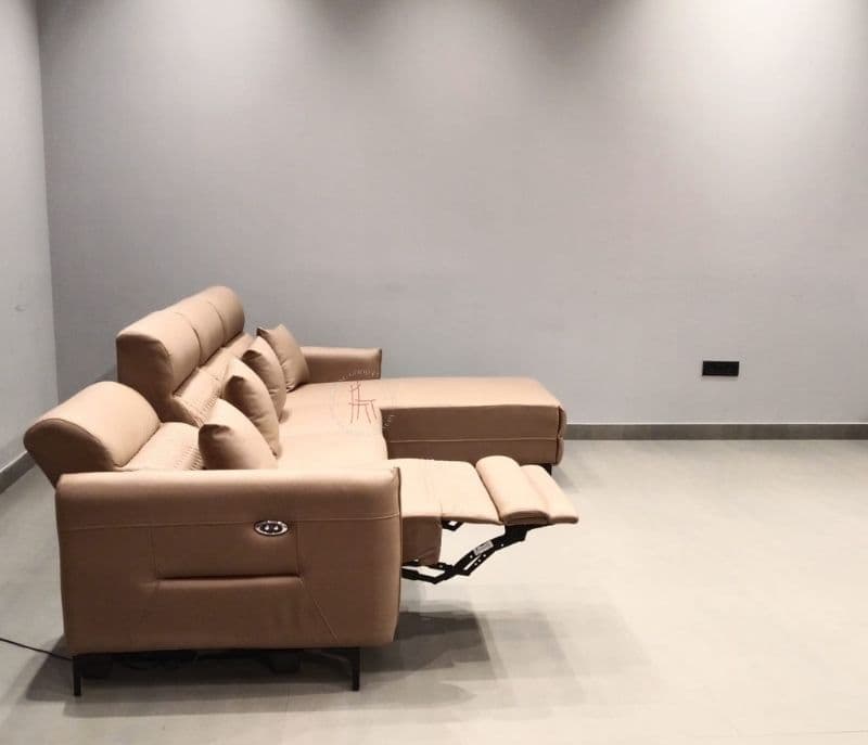 Image 4 for Lency L-Shape Recliner Sofa Micro Suede Fabric