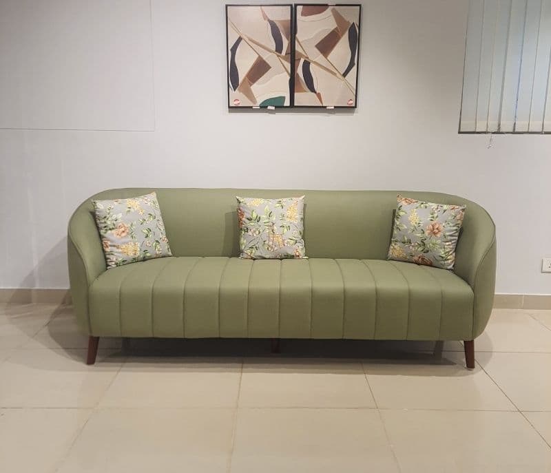 Image 7 for Rolex Modern Sofa 3+2 Seater Suede Fabric (Olive Green)(WF)(LGB)(EC)(KORA)(BS-BTM)(HYD)(BS-SKN)