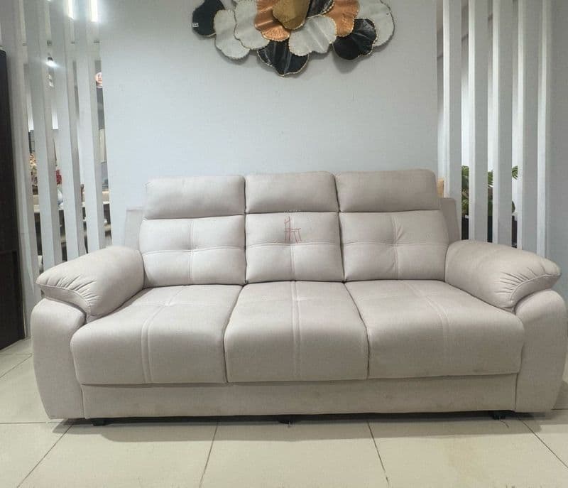 Image 4 for Atlas Comfort Sofa 3+2 Seater Velvet Suede Fabric (Irish Cream) (BWD)