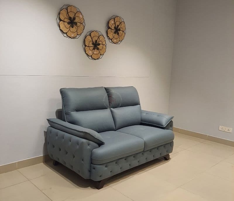 Image 6 for Rome Contemporary Sofa 3+2 Seater Suede Fabric (Grey)(EC)(SKN)(BS-BTM)(BSK)