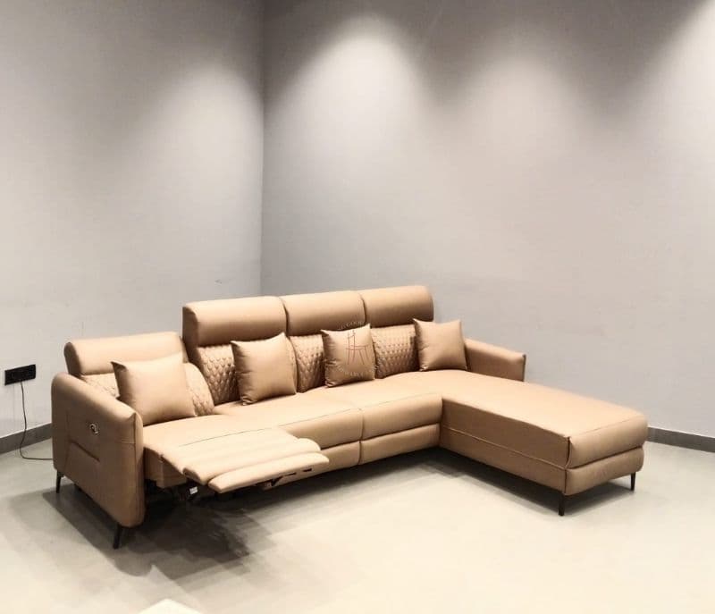 Image 2 for Lency L-Shape Recliner Sofa Micro Suede Fabric