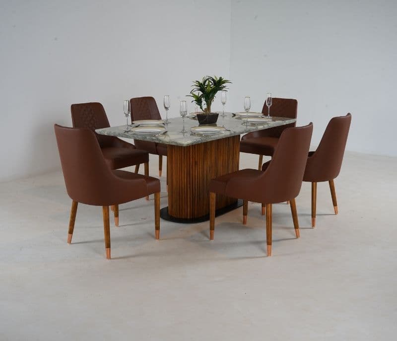 Image 1 for Bamboo 6 Seater Dining Table