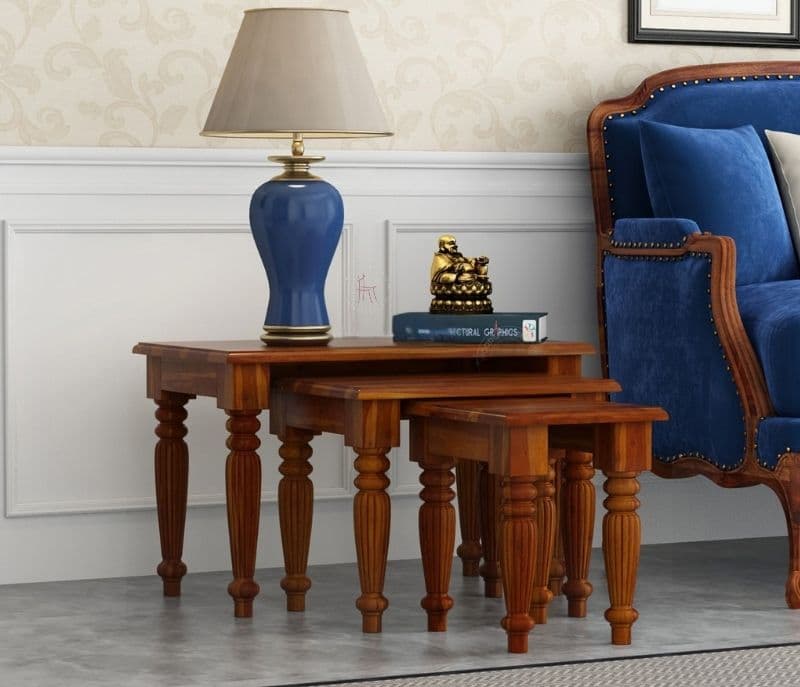 Achla Nest Of Tables (Honey Finish)