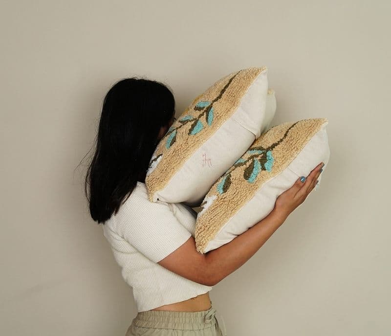 Image 5 for Costantion Hand Tufted 100% Cotton Cushion Cover Set of 2
