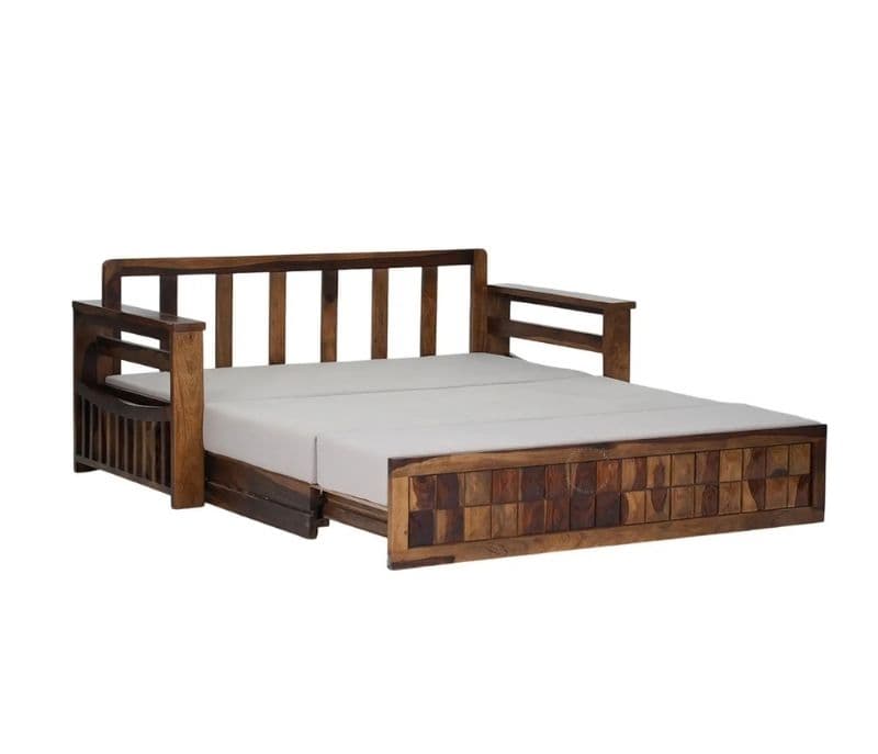 Image 11 for Shloka Wooden Sofa Bed with Storage