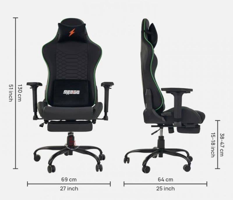 Image 2 for Butterfly Mechanism PU Leather Gaming Chair ( Dark Grey )