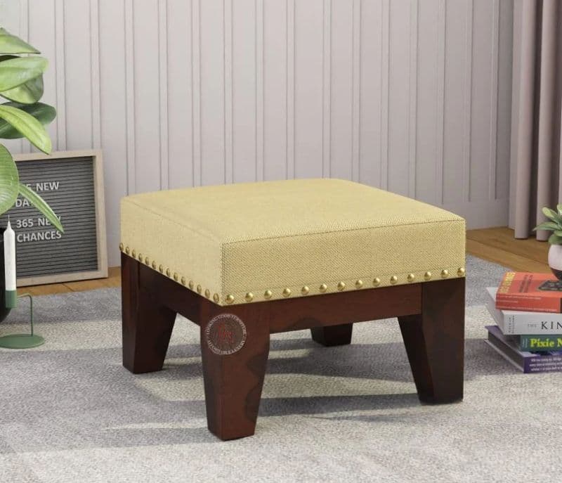 Dexter Stool ( Walnut Finish, Irish Cream )
