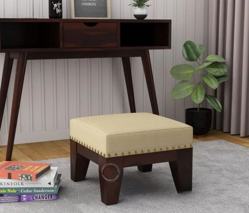 Image 3 for Dexter Stool ( Walnut Finish, Irish Cream )