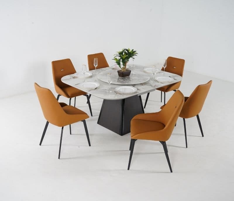 Image 1 for Nero 6 Seater Dining Table