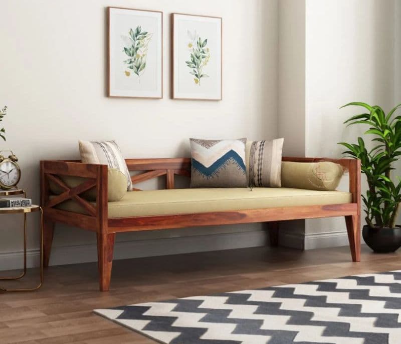 Image 1 for Travo Divan with Mattress ( Honey Finish )