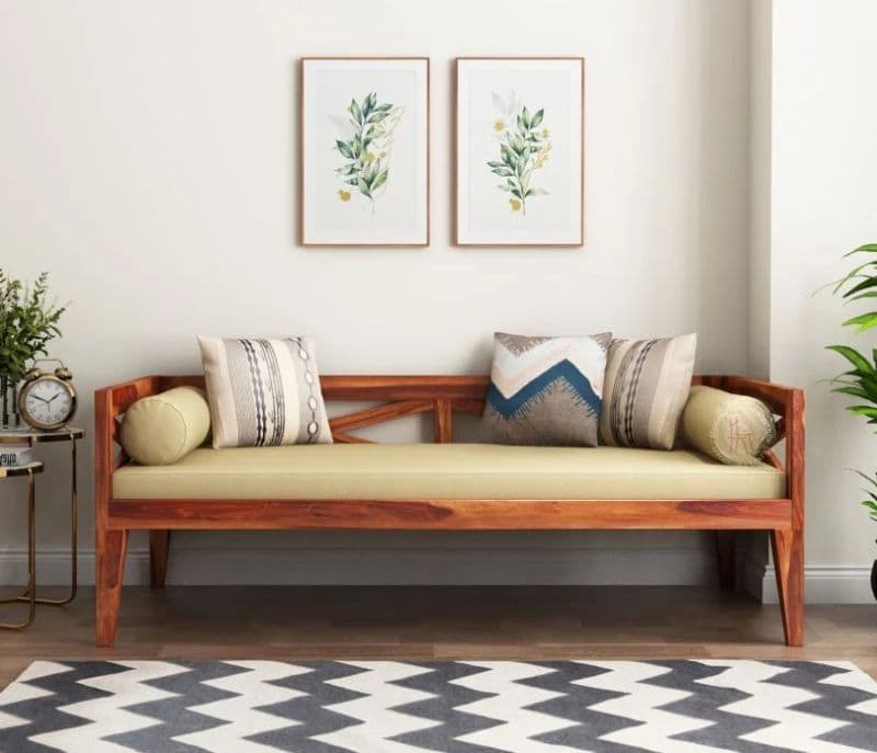 Image 2 for Travo Divan with Mattress ( Honey Finish )