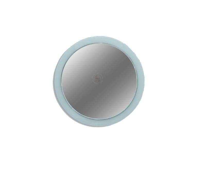 Image 5 for Ignazio Mirror with Black Silver Round Laquer Glass and White LED light