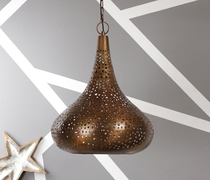 Image 2 for Matilde Single Hanging Light Gold Metallic