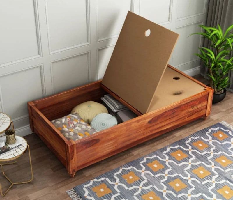 Image 3 for Adrian Storage Divan with Mattress ( Honey Finish )