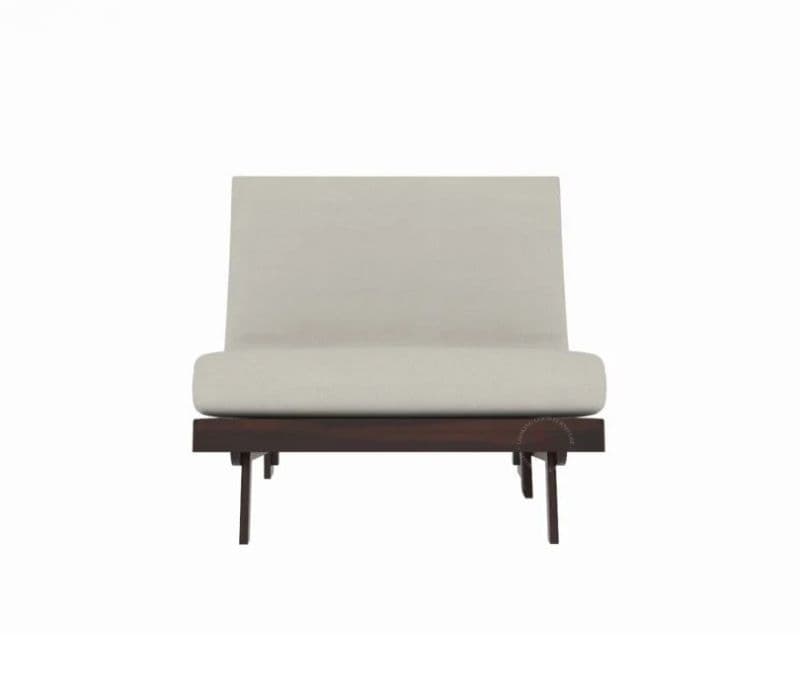 Image 3 for Javier Single Futon Bed ( Walnut Finish, Ivory Nude )