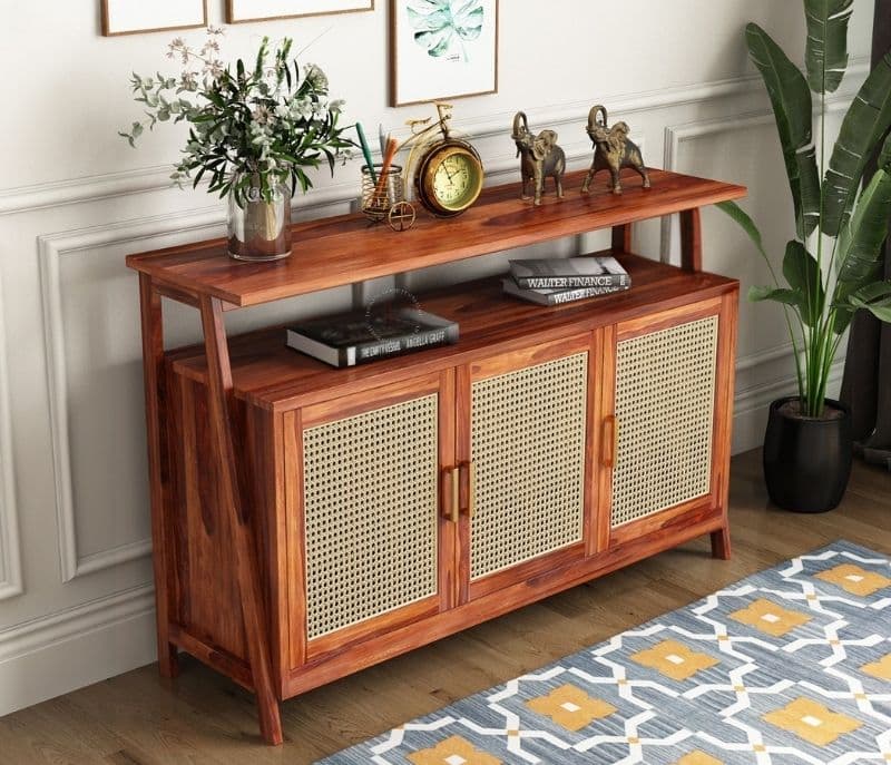 Image 1 for Honey Bee Console Table Sheesham Wood ( Honey Finish )
