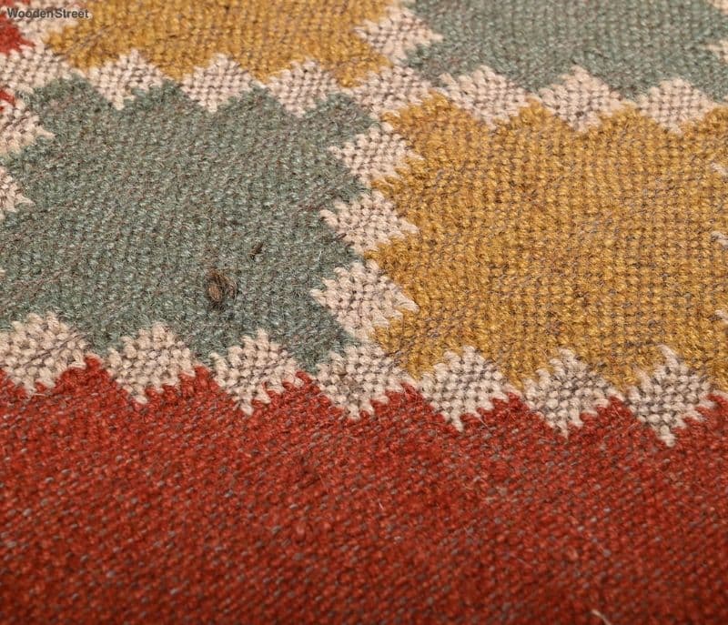 Image 2 for Cabral Multi Hand-woven Jute and Wool 2 x 6 Feet Traditional Pattern