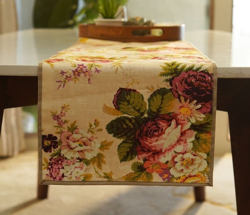 Image 2 for Giosue Grace Printed Cotton Table Runner