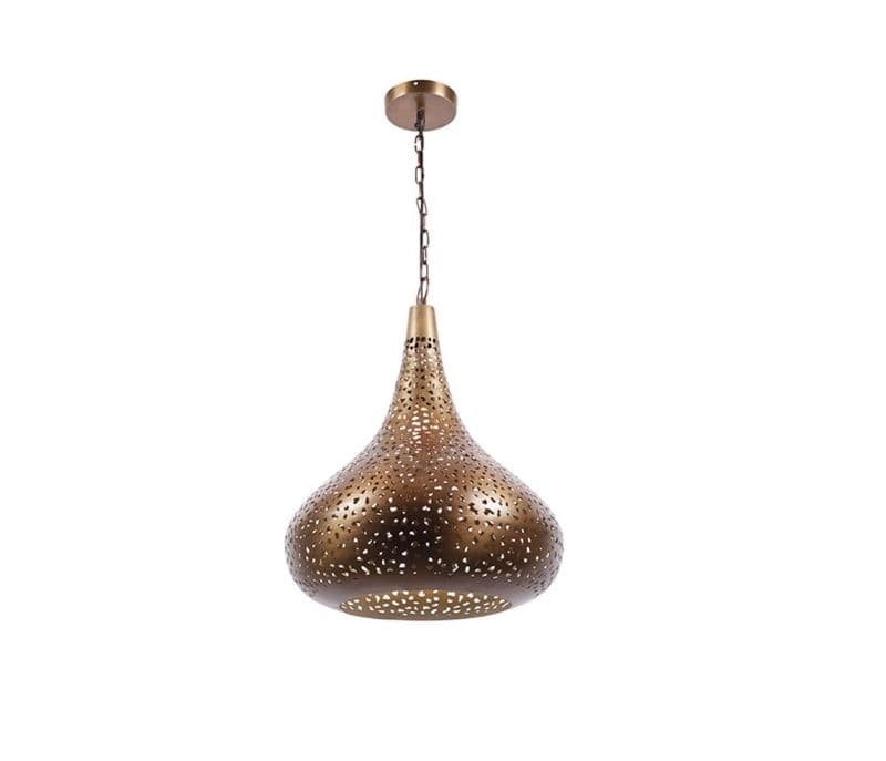 Image 4 for Matilde Single Hanging Light Gold Metallic