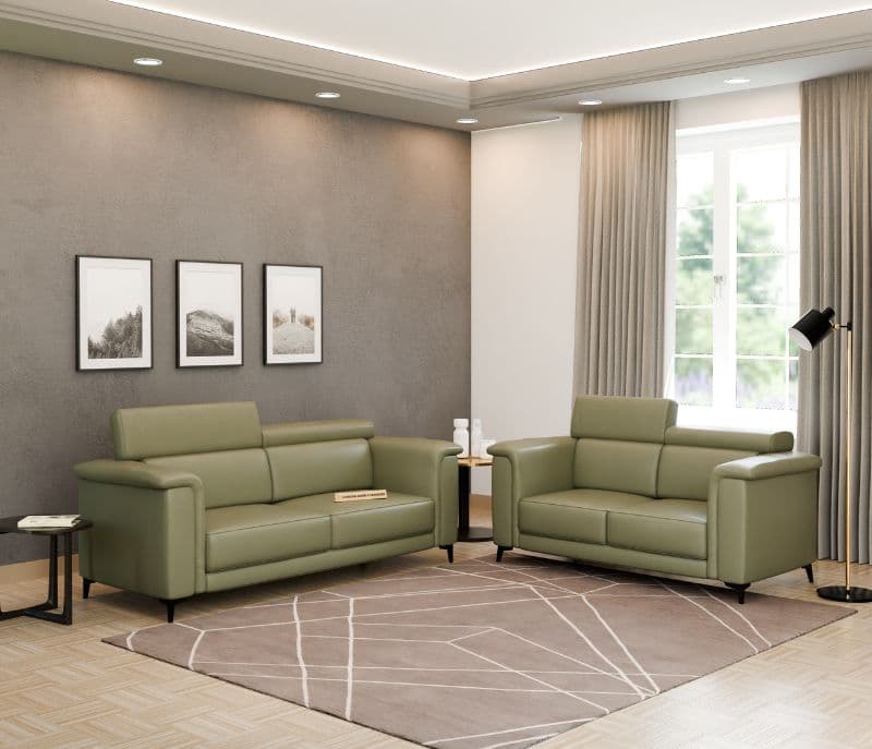 Image 1 for Douglas Urban Sofa (Leatherette, Green)