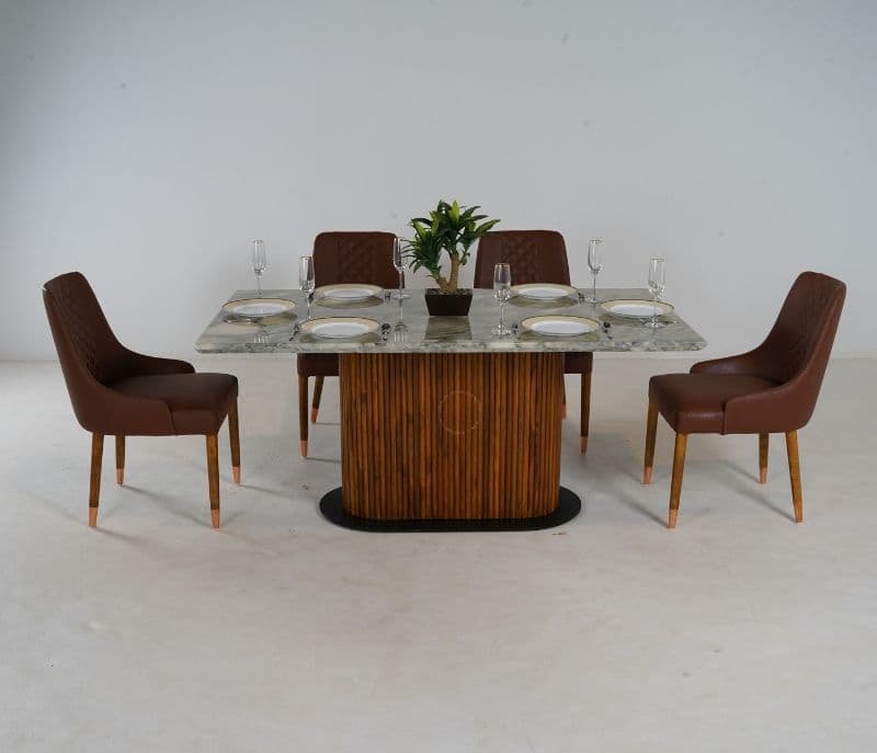 Image 4 for Bamboo 6 Seater Dining Table