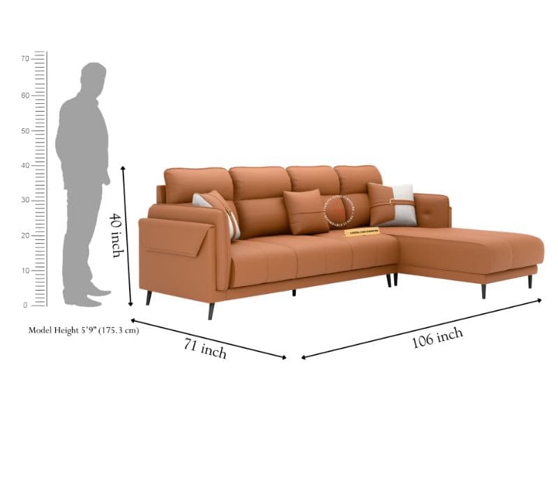 Image 5 for Austin Contemporary Sofa (Suede, Brown)(EC)(HYD)