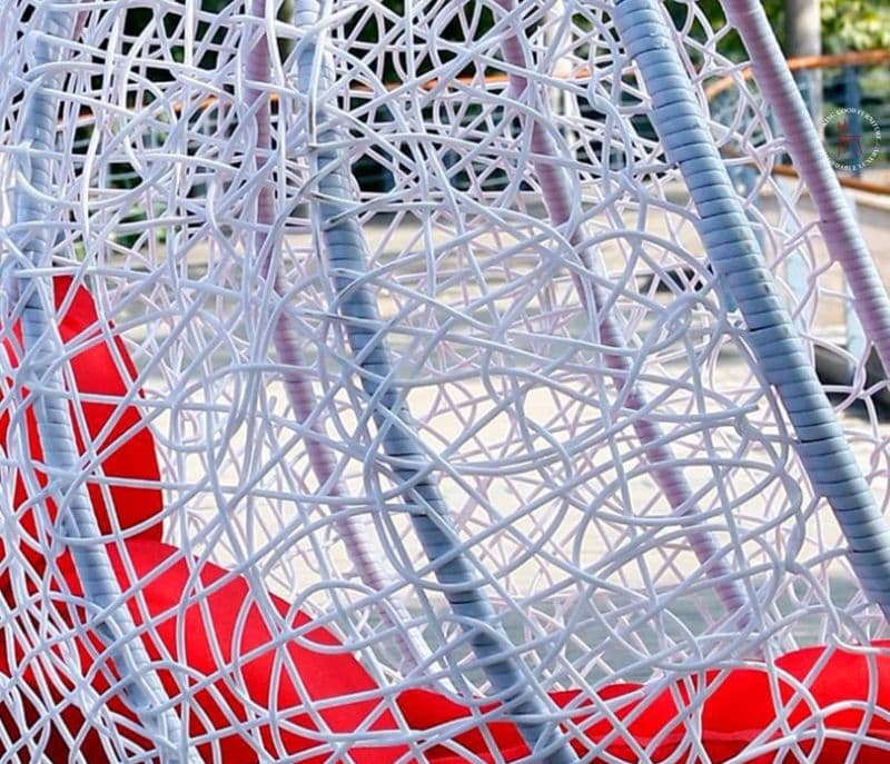 Image 3 for White Egg Shaped Swing Chair
