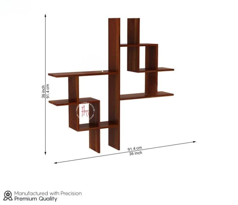 Image 4 for Reti Wall Shelf ( Honey Finish )