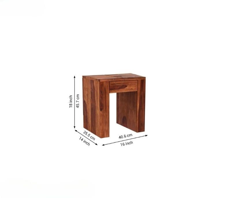 Image 5 for Alex Sheesham Wood Side Table (Honey Finish)