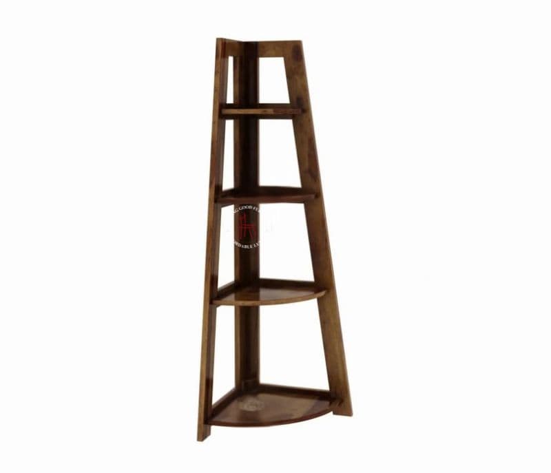 Image 6 for Serino Sheesham Wood Foldable Bookshelf (Teak Finish)