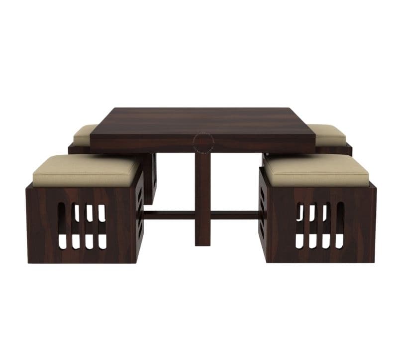 Image 8 for Chocolate Sheesham Wood Coffee Table (Walnut Finish)