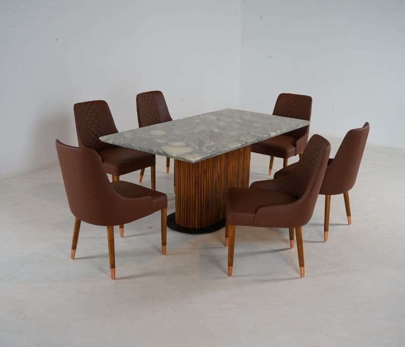 Image 2 for Bamboo 6 Seater Dining Table