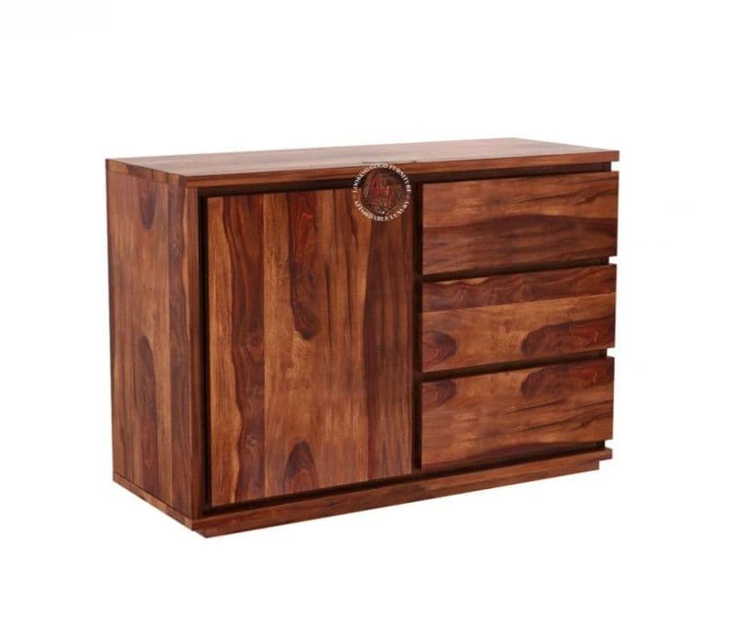 Image 2 for Hazel 3-Drawer Wooden Chest Of Drawers ( Honey Finish )