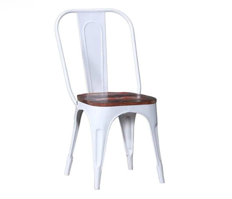 Image 2 for Alex White Metal Chair