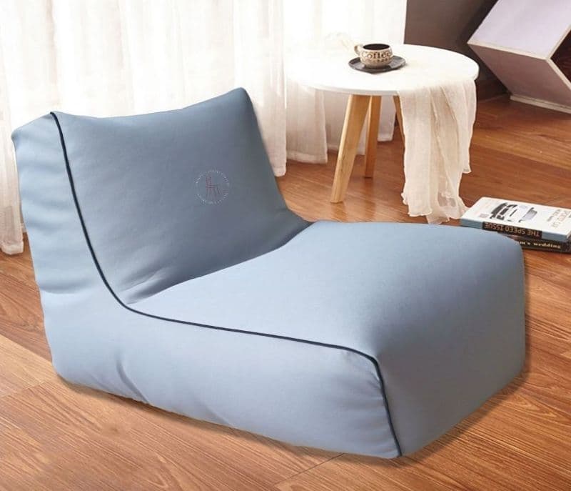 Celeste Shape Piping Bean Chair With Beans