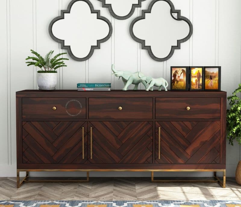 Image 1 for Luna Sheesham Wood Cabinet and Sideboard