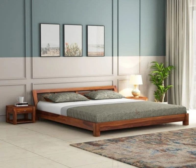 Image 1 for Denise Low Floor Bed (Honey Finish)
