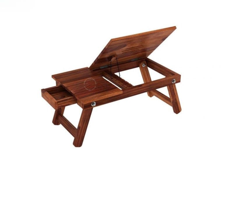 Image 9 for Raegan Laptop Table (Honey Finish)