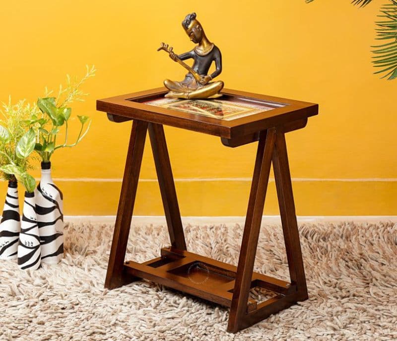 Keilani Brown Tulip Portable Table for Laptop