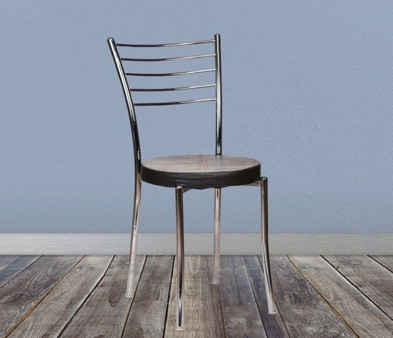 Image 1 for Hana Set of 2 Black PU Chrome Plated Visitor Chair