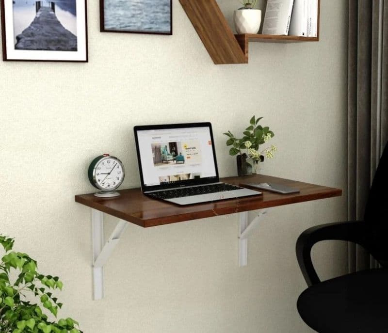 Lennox Foldable Wall Mounted Engineered Wood Study Table