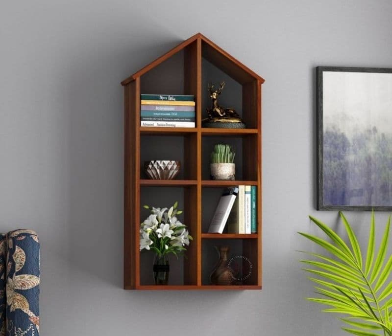 Lyanna Beckett Wall Shelf (Honey Finish)
