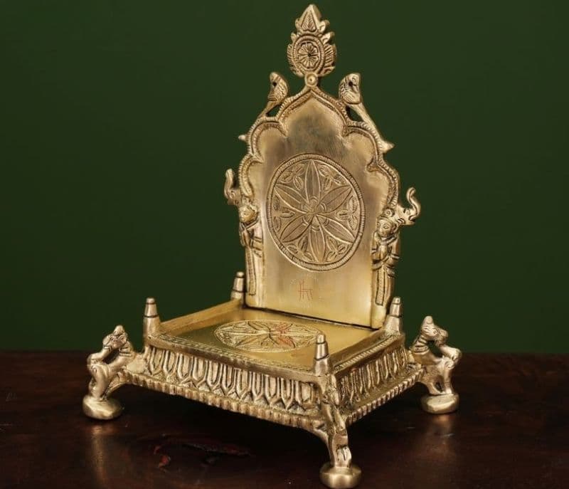 Image 2 for Lia Brass Sinhasan for God Idols